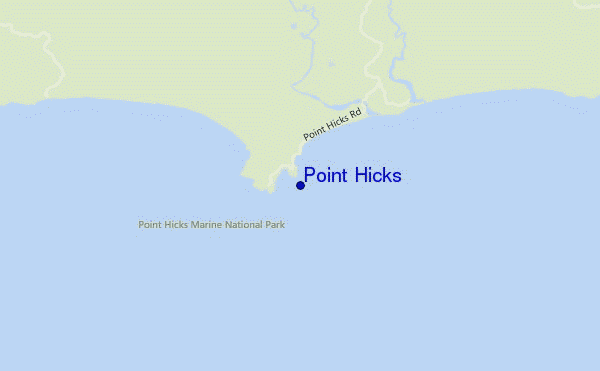 mappa di localizzazione di Point Hicks