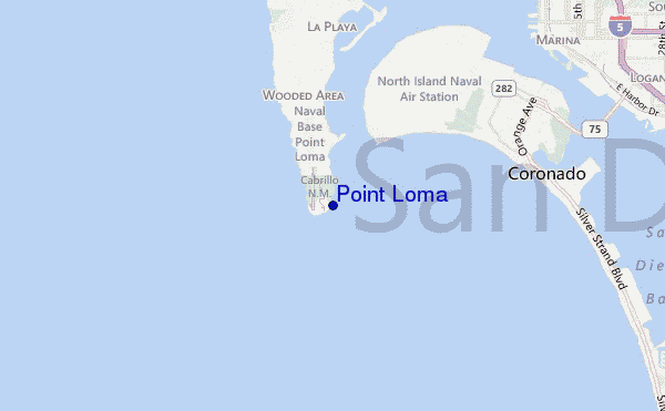 mappa di localizzazione di Point Loma