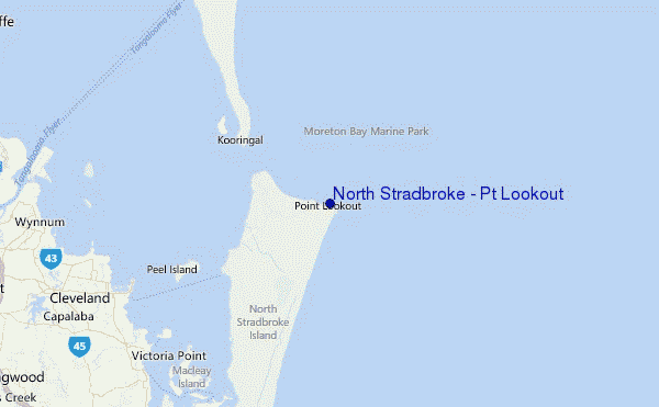 North Stradbroke - Pt Lookout Location Map