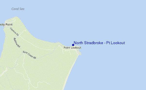 mappa di localizzazione di North Stradbroke - Pt Lookout