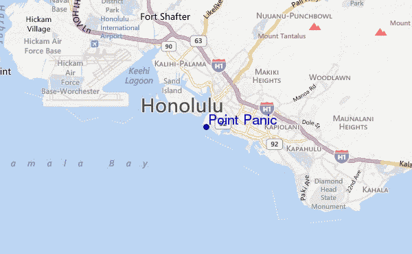 mappa di localizzazione di Point Panic