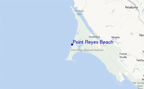 Point Reyes Beach Location Map