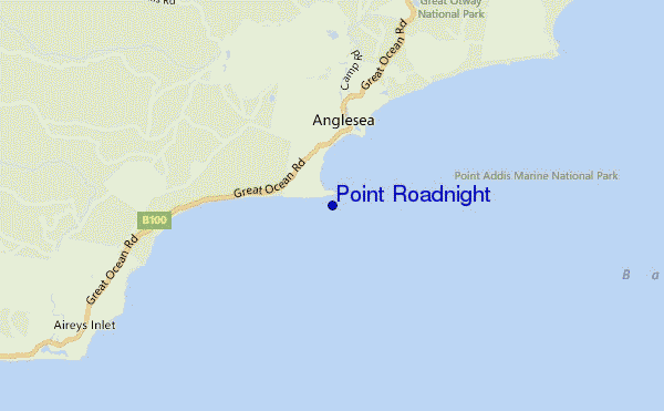 mappa di localizzazione di Point Roadnight