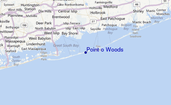 Point o Woods Location Map