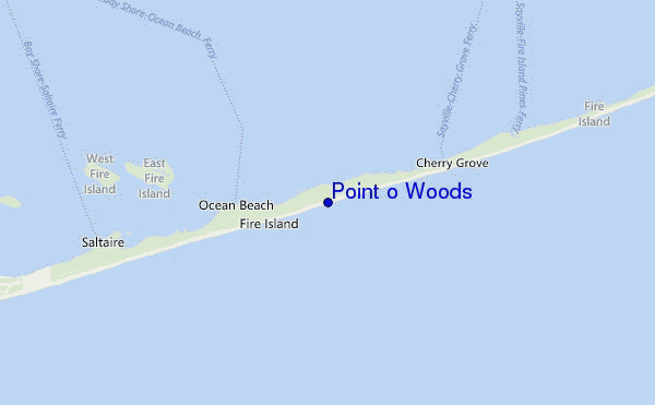 mappa di localizzazione di Point o Woods