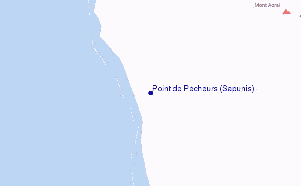 mappa di localizzazione di Point de Pecheurs (Sapunis)