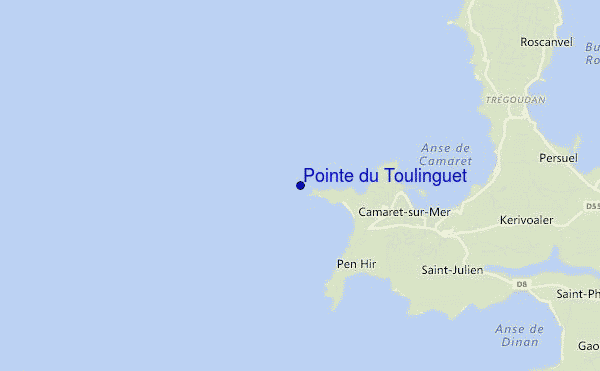 mappa di localizzazione di Pointe du Toulinguet