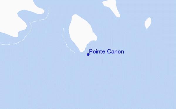 mappa di localizzazione di Pointe Canon