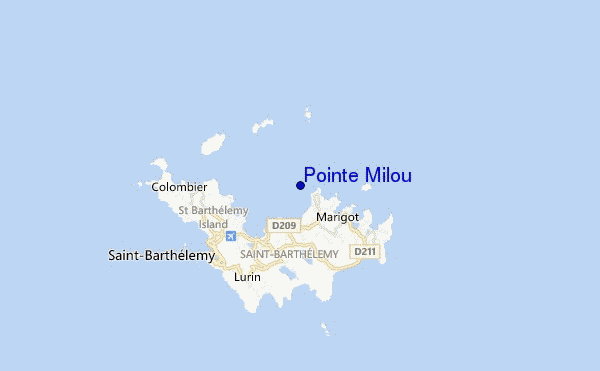 mappa di localizzazione di Pointe Milou
