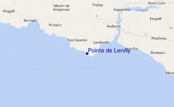 mappa di localizzazione di Pointe de Lervily