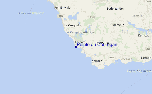 mappa di localizzazione di Pointe du Couregan