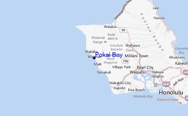 Pokai Bay Location Map