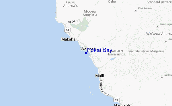mappa di localizzazione di Pokai Bay