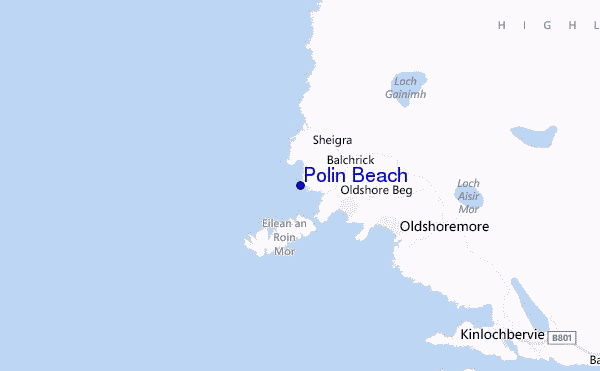 mappa di localizzazione di Polin Beach