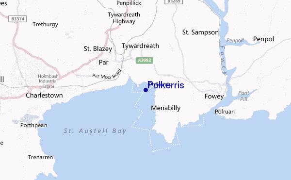 mappa di localizzazione di Polkerris