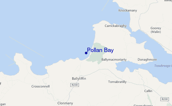 mappa di localizzazione di Pollan Bay