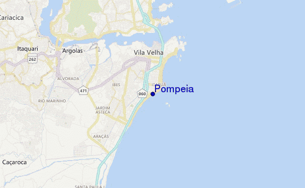 mappa di localizzazione di Pompeia