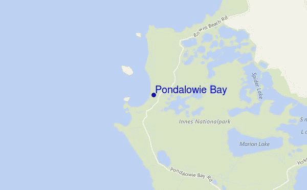 mappa di localizzazione di Pondalowie Bay
