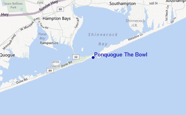 mappa di localizzazione di Ponquogue The Bowl