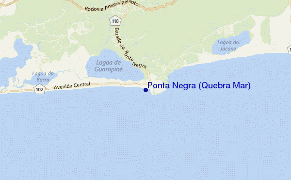 mappa di localizzazione di Ponta Negra (Quebra Mar)