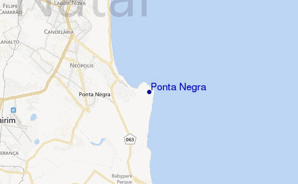 mappa di localizzazione di Ponta Negra