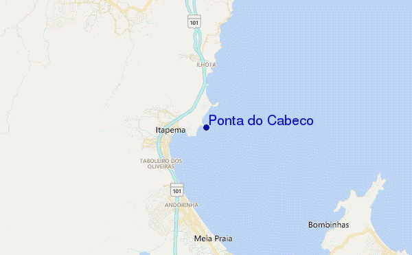 mappa di localizzazione di Ponta do Cabeco