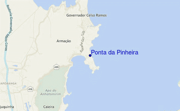 mappa di localizzazione di Ponta da Pinheira