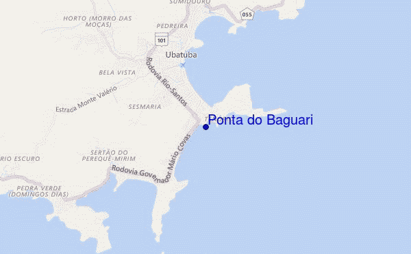 mappa di localizzazione di Ponta do Baguari