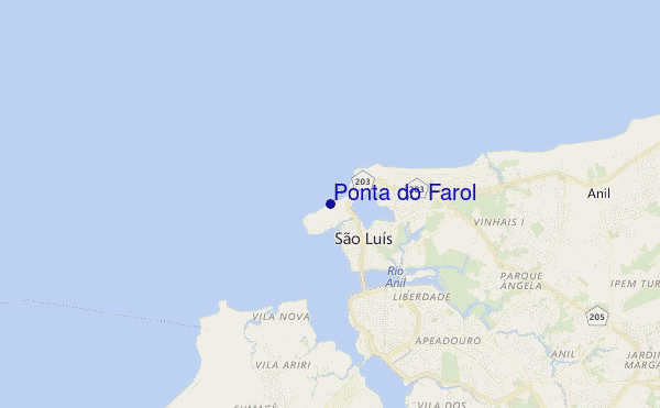 mappa di localizzazione di Ponta do Farol