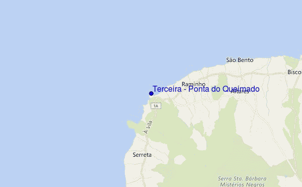 mappa di localizzazione di Terceira - Ponta do Queimado