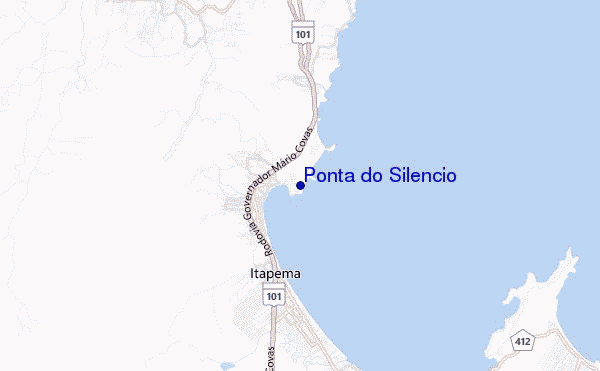 mappa di localizzazione di Ponta do Silencio