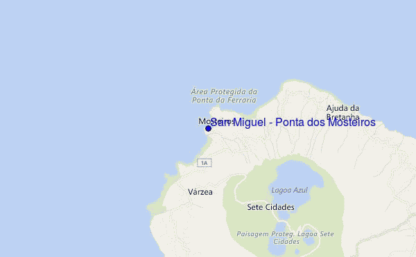 mappa di localizzazione di San Miguel - Ponta dos Mosteiros