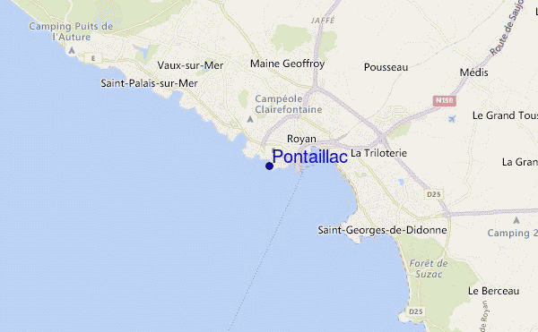 mappa di localizzazione di Pontaillac