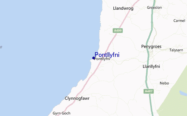 mappa di localizzazione di Pontllyfni