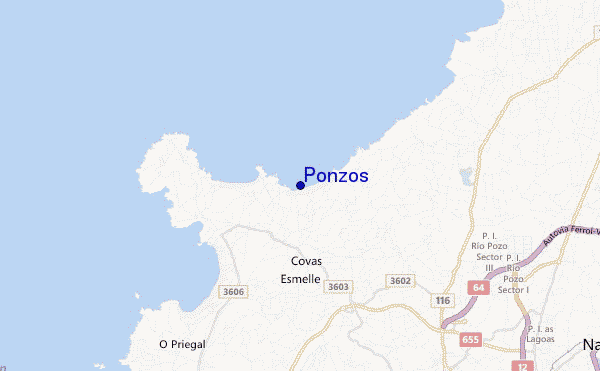 mappa di localizzazione di Ponzos