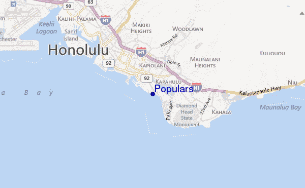 mappa di localizzazione di Populars