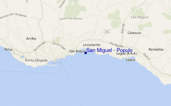 mappa di localizzazione di San Miguel - Populo