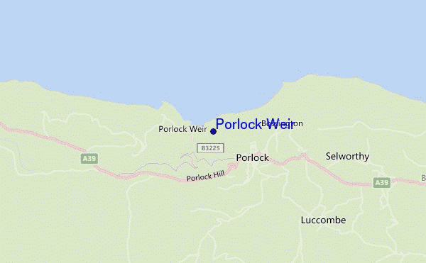 mappa di localizzazione di Porlock Weir