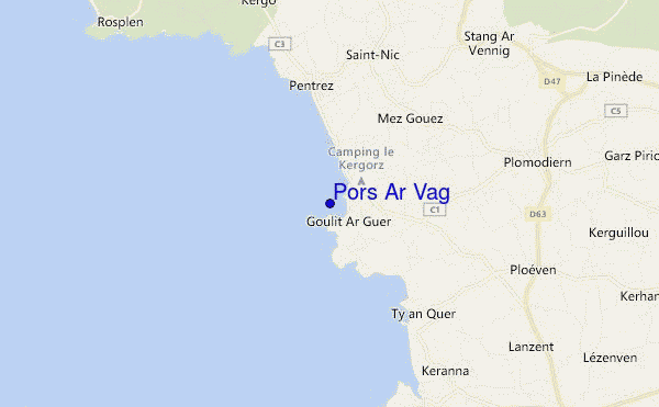 mappa di localizzazione di Pors Ar Vag