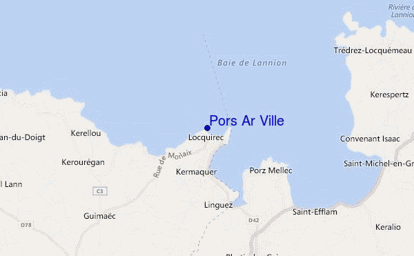 mappa di localizzazione di Pors Ar Ville