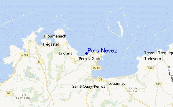 mappa di localizzazione di Pors Nevez