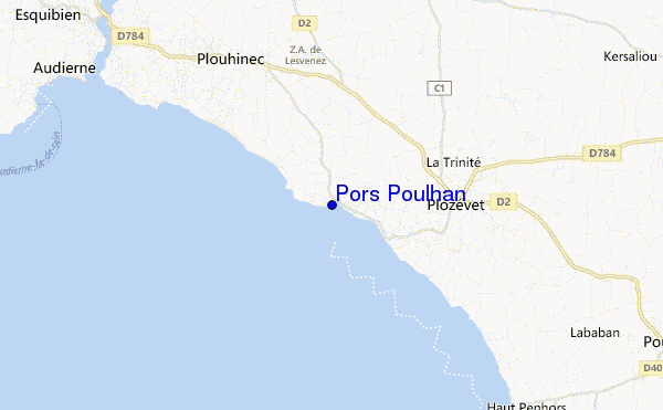 mappa di localizzazione di Pors Poulhan