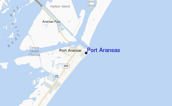 mappa di localizzazione di Port Aransas