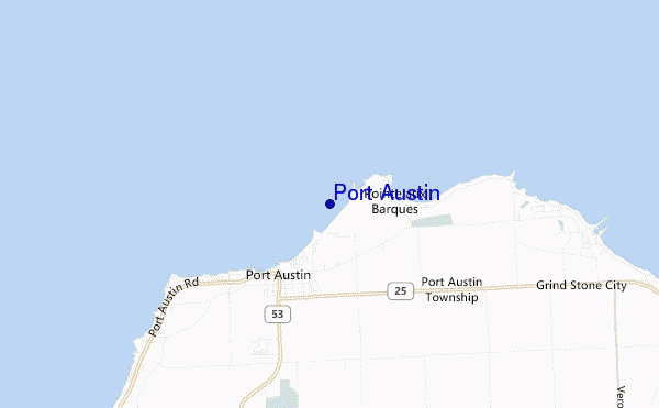 mappa di localizzazione di Port Austin