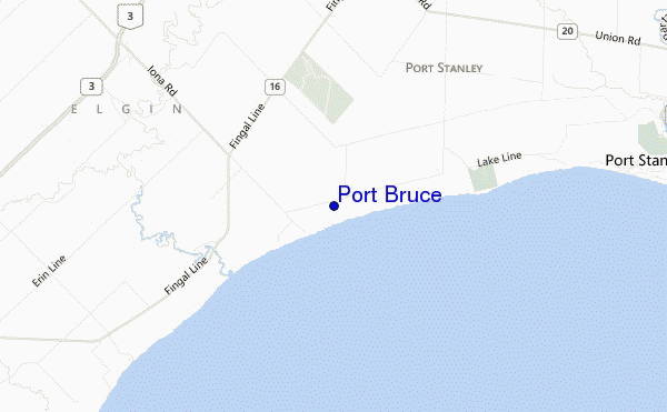 mappa di localizzazione di Port Bruce