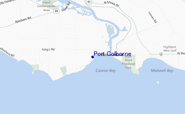 mappa di localizzazione di Port Colborne
