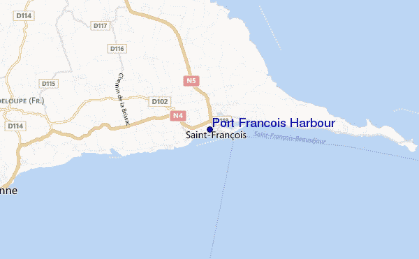 mappa di localizzazione di Port Francois Harbour