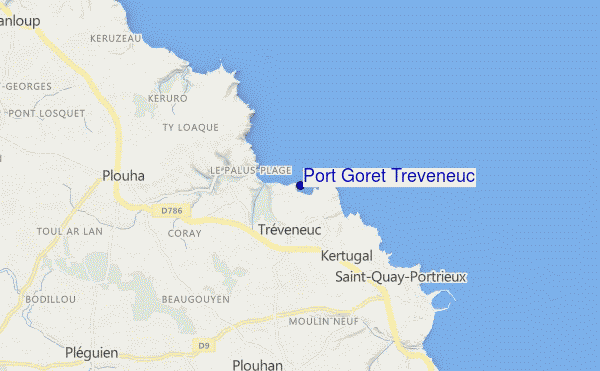 mappa di localizzazione di Port Goret Treveneuc