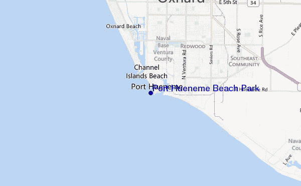 mappa di localizzazione di Port Hueneme Beach Park