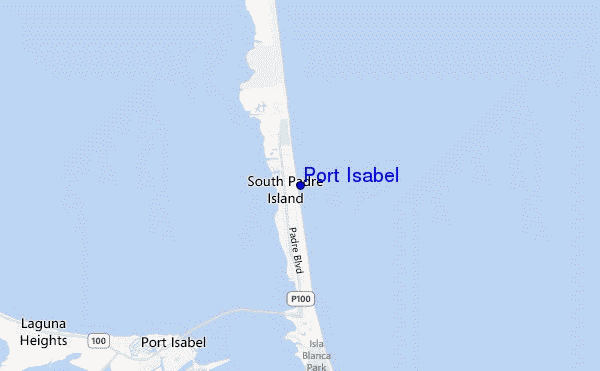 mappa di localizzazione di Port Isabel